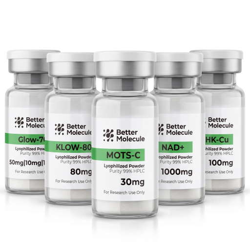 Project Rejuvenation Research Kit — Glow-70 + KLOW-80 + MOTS-C 30mg + NAD⁺ 1,000mg + GHK-Cu 100mg Peptides