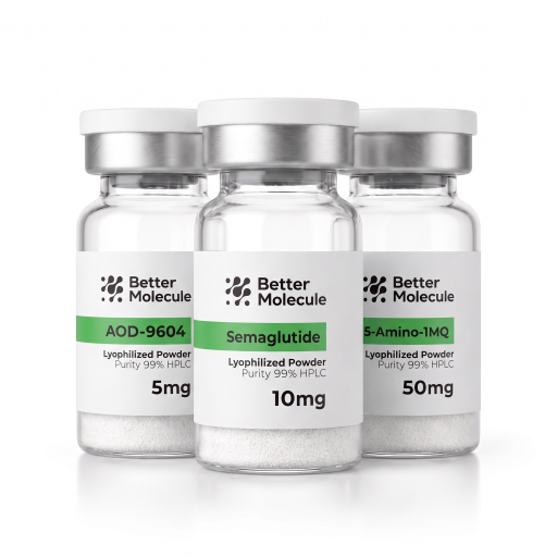 GLP-1 SM 10mg + AOD-9604 5mg + 5-Amino-1MQ 50mg Research Kit — Metabolic Peptides
