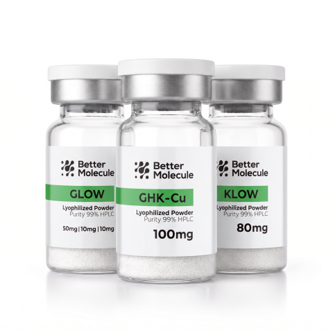 Age Reversal Research Stack — GHK-Cu 100mg + Glow-70 + KLOW-80 Peptides - Thumbnail