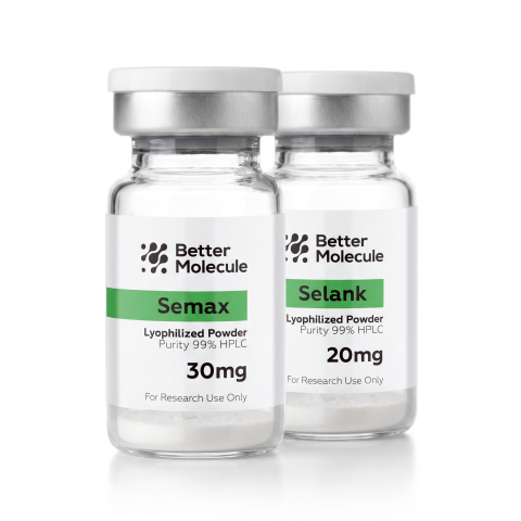 Executive Stack Research Kit — Semax 30mg + Selank 20mg Peptides - Thumbnail