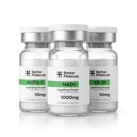 Cellular Longevity Research Kit — NAD⁺ 1,000mg + MOTS-C 10mg + SS-31 10mg Peptides - Thumbnail
