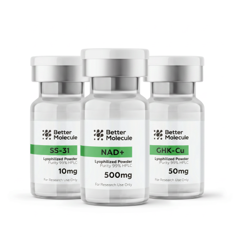 Research Starter Pack — NAD⁺ 500mg + SS-31 10mg + GHK-Cu 50mg Peptides - Thumbnail