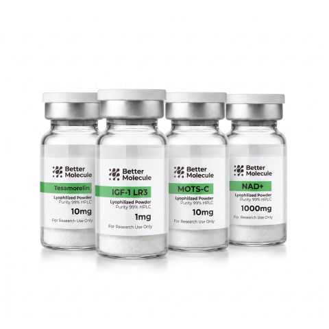 Project Alpha Research Kit — Tesamorelin 10mg + IGF-1 LR3 1mg + MOTS-C 10mg + NAD⁺ 1,000mg Peptides - Thumbnail