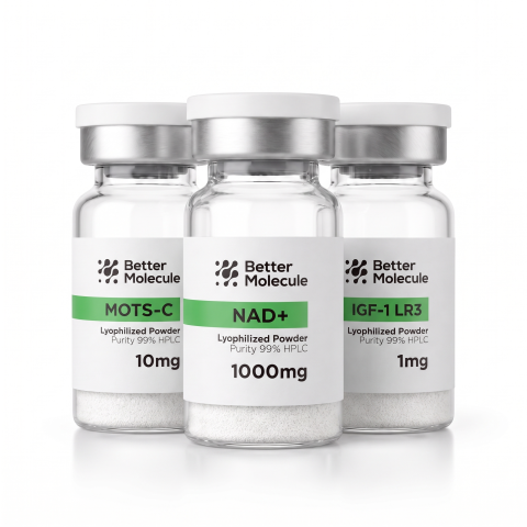 NAD+ 1,000mg + MOTS-C 10mg + IGF-1 LR3 1mg Research Kit — Longevity Peptides - Thumbnail