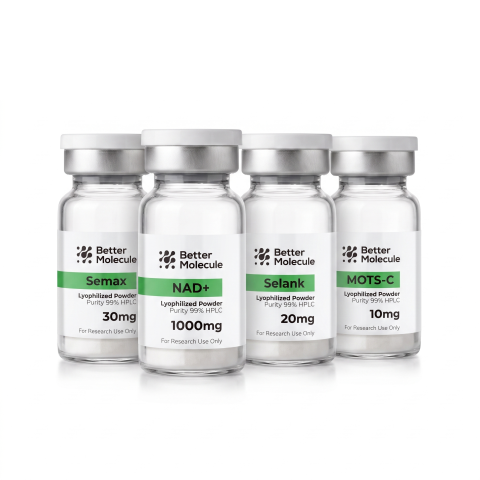 Executive Performance Research Kit — Semax 30mg + Selank 20mg + NAD⁺ 1,000mg + MOTS-C 10mg Peptides - Thumbnail