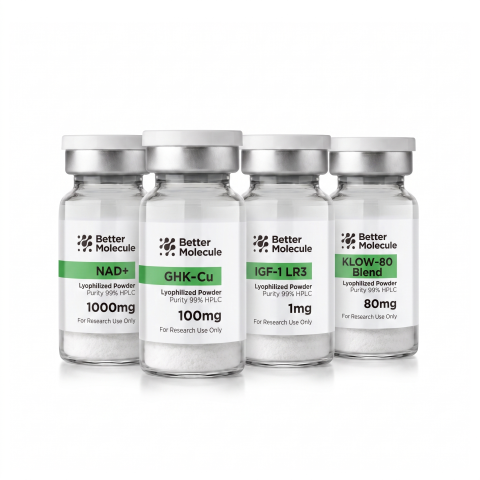 NAD+ 1,000mg + GHK-Cu 100mg + IGF-1 LR3 1mg + KLOW-80 Blend 80mg Research Kit — Longevity Peptides - Thumbnail