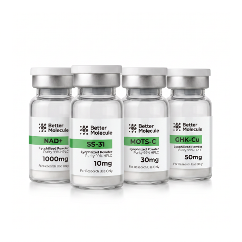 Ultimate Longevity Research Kit — NAD⁺ 1,000mg + MOTS-C 30mg + SS-31 10mg + GHK-Cu 50mg Peptides - Thumbnail