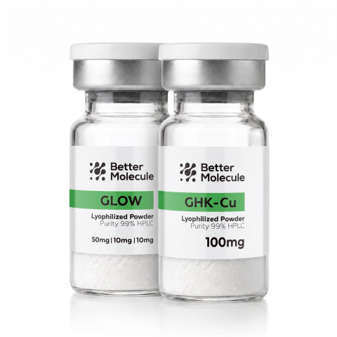 Beauty & Glow Research Kit — GHK-Cu 100mg + Glow-70 Peptides - Thumbnail
