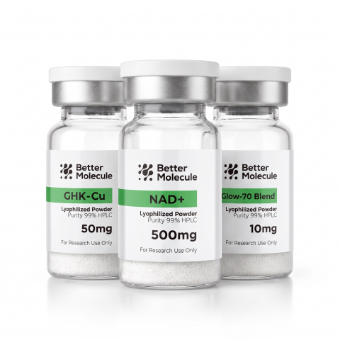 GHK-Cu 50mg + NAD+ 500mg + Glow-70 Blend 10mg Research Kit — Cosmetic Peptides - Thumbnail