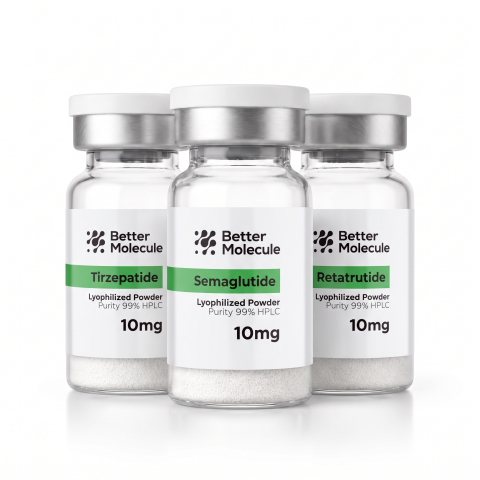 GLP-1 SM 10mg + GLP-2 TRZ 10mg + GLP-3 10mg Research Kit — Metabolic Peptides - Thumbnail