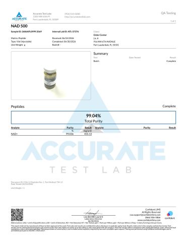 GHK-Cu 50mg + NAD+ 500mg + Glow-70 Blend 10mg Research Kit — Cosmetic Peptides - Lab Report 1